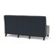 Lesro Siena Armless 3 Seat Tandem Seating No Center Arms, Black, RS NightSky Back, MD Farro Seat SN3102 - alternate 2